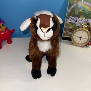 Adore “Feta” Pygmy Goat Plush 15” | Realistic Farm Animal Stuffed Toy
